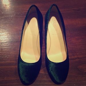 J.Crew Velvet heels